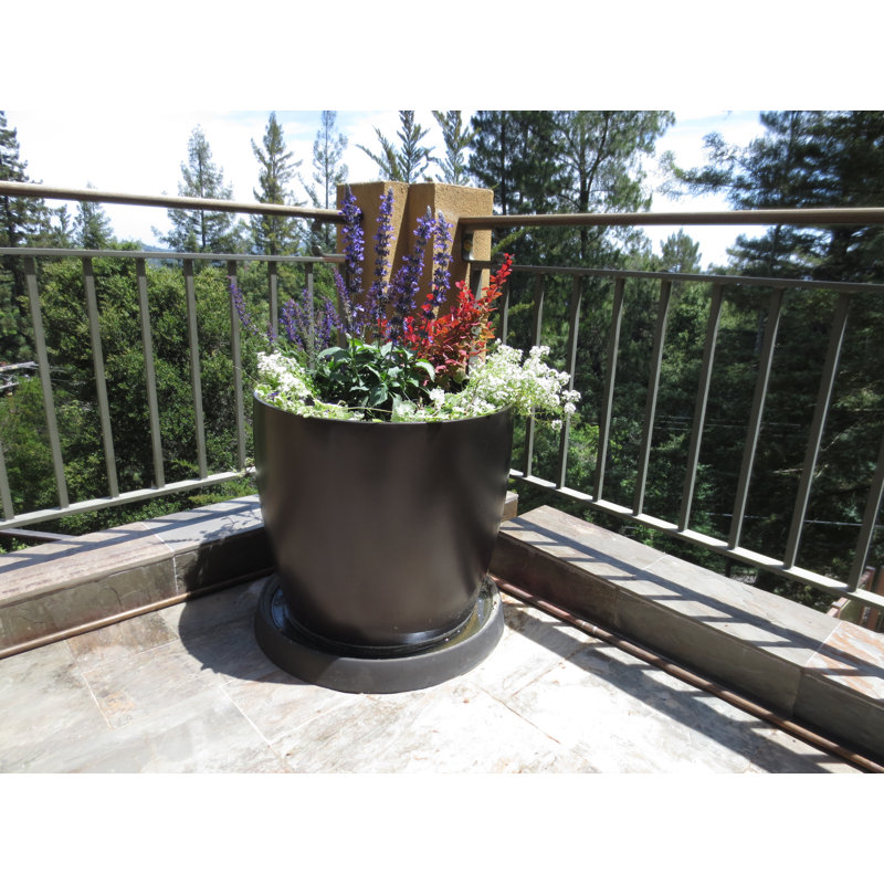 Jardinière cylindrique Napa, Brun, H 10,5 po x l 10,75 po x P 10,75 po