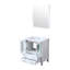 30 po L Blanc meuble-lavabo, P 18,25 po, comptoir en céramique, miroir 28 po, fermeture en douceur, rangement intérieur, surface de meuble-lavabo Scratch pour la salle de bain, meuble de rangement,