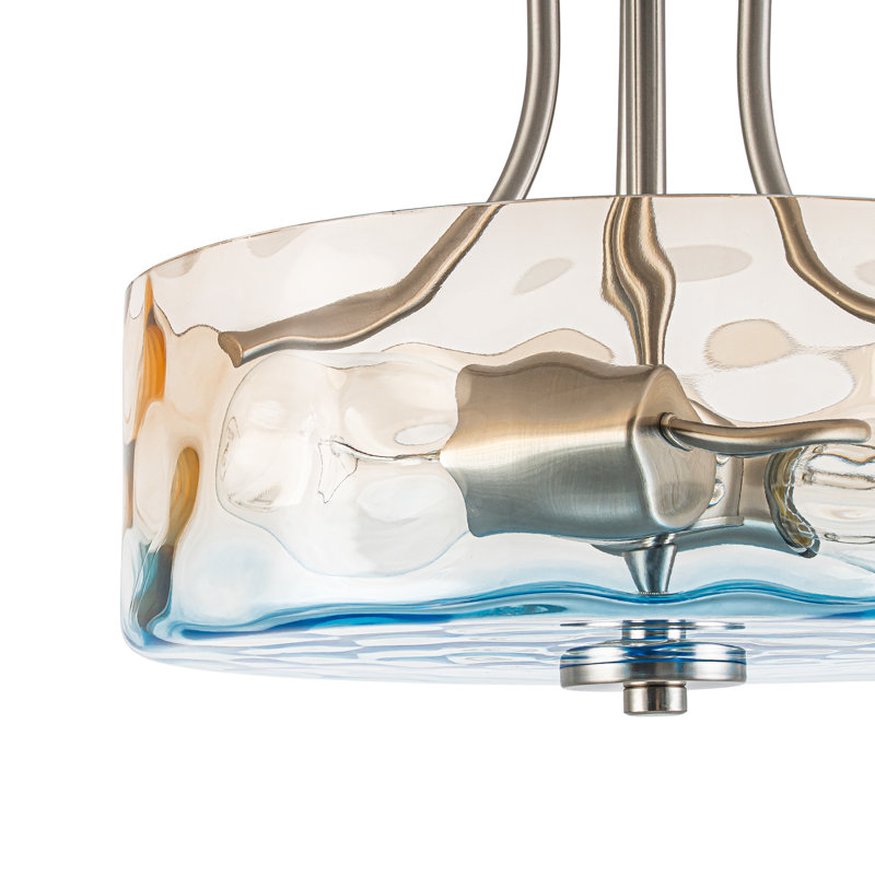 Plafonnier semi-encastré 2 lumières
