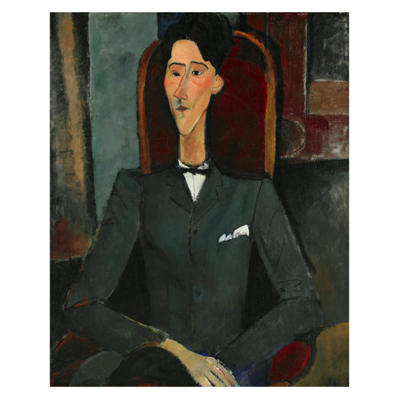 «Jean Cocteau» par Amedeo Modigliani - Estampe numérique, H 40 po x l 32 po