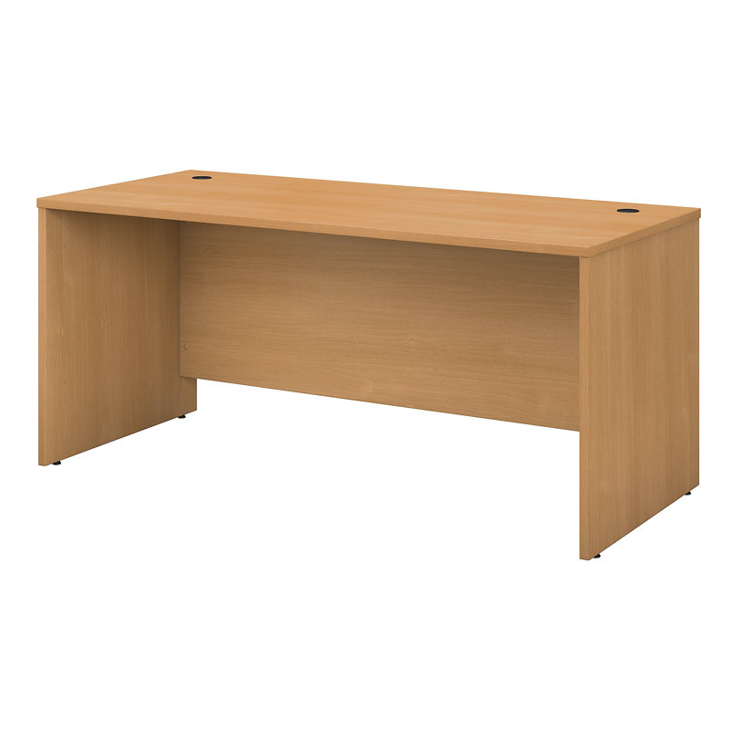 Coquille de bureau Bush Business Furniture Series C Elite, H 30 po x l 72 po x P 30 po, Chêne clair