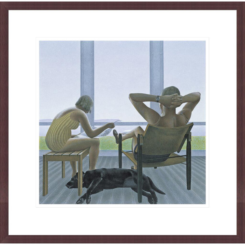 Veranda by Alex Colville -Framed Giclee Print, H 17,75 po x l 17,98 po