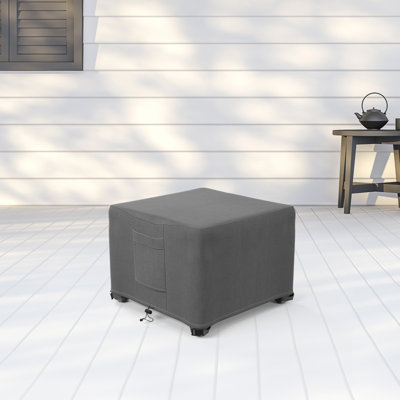 Premium Coffee & Side Table Cover - Breathable, Heavy-Duty Cover with Water-Resistant PVC liner, Adjustable Elastic Hem, Click-Close Straps, and Air Vents - Goodman Collection
