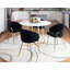 Fauteuil d'appoint contemporain avec structure en mÃ©tal dorÃ© et rembourrage confortable