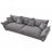 Modular Sectional Sofa, Sailing Design Sofa With Storage, Removable Backrest, Modern Deep Seat Sofa With Throw Pillows For Living Room Bedroom Apartment,Gray-597761186