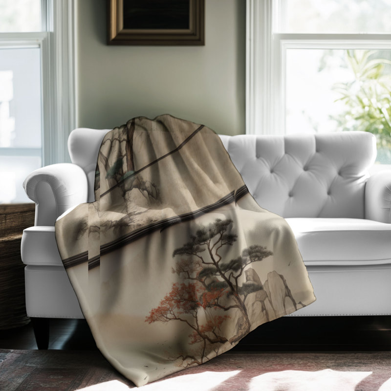 Asian Antique - 1 pièce Sherpa Premium, Lit simple