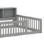 Lit au sol avec armoires de rangement et ports USB-679881749