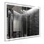 Grand miroir de salle de bain 60 x 40 pouces avec éclairage DEL, étanche, cadre robuste en aluminium, 3 options, gestion tactile intelligente. Miroir DEL 59,23 x 40,44 pouces, versions colorées, option d'installation.