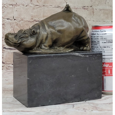 Sculpture miniature d'hippopotame hippopotame