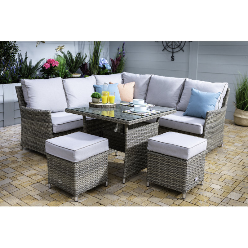 Westbury Square Casual Dining Set, Beech/Dove