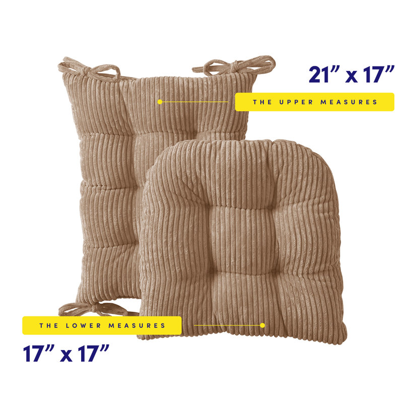 Ensemble de coussins supérieurs et inférieurs capitonnés en velours, Taupe