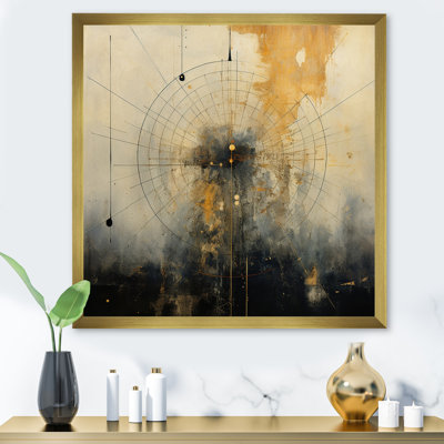 «Experiencing Multi-Dimensionalité Vintage Gold», reproduction d'art sur toile