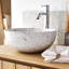 Elea Round Brown Premium Terrazzo Bathroom Sink-733659705