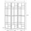 3 - Panel Folding Screen For Room Division In Brown And White Tones, Construction, 72.04 Inches High A Sophisticated Look Space Partition, Fabric, Stylish Decoration