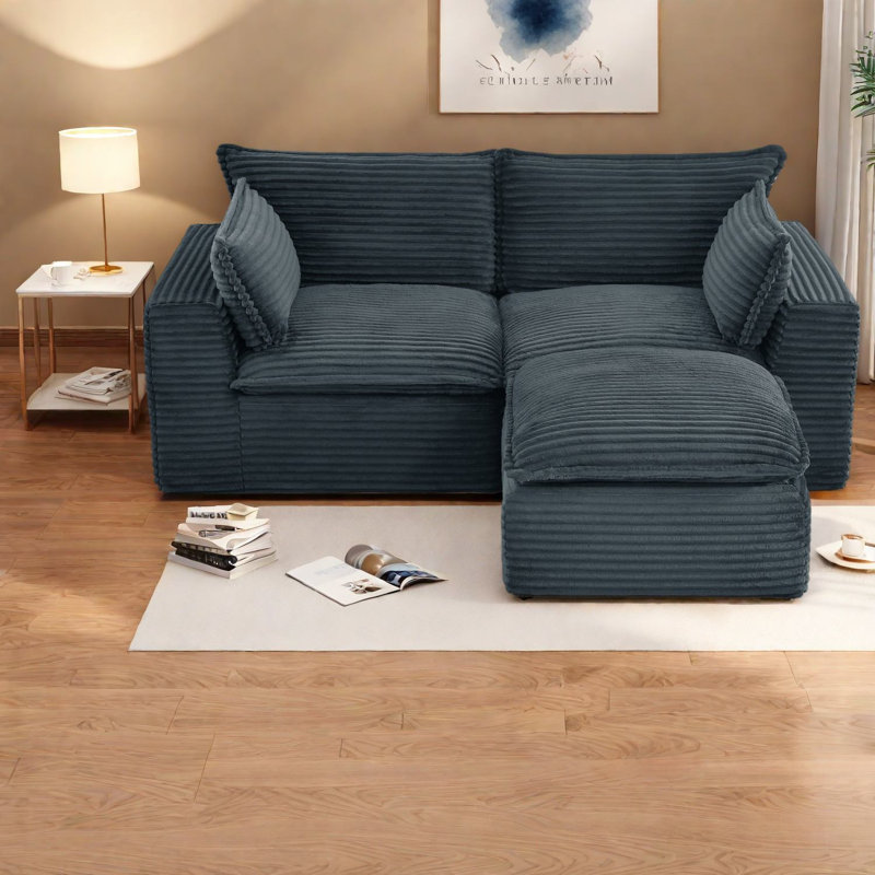 Canapés Cloud Comfort, velours côtelé durable, modulaire moderne pour la maison