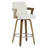 26" Upholstered Swivel Counter & Bar Stool with Armrest-332863166-302295352