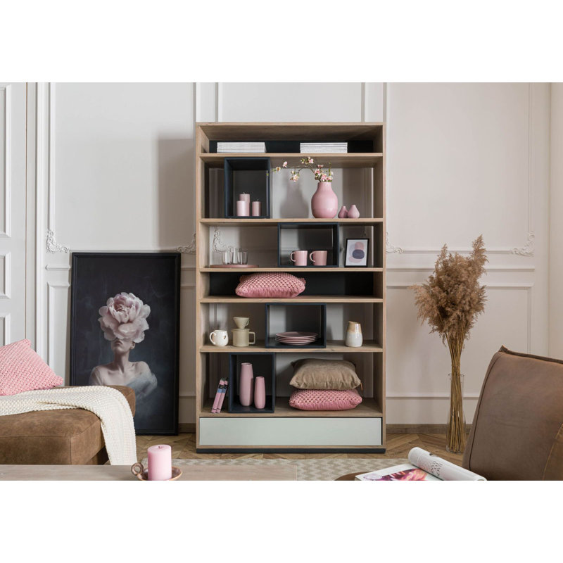Chicago 193 cm H x 111 cm W Solid Wood Bookcase