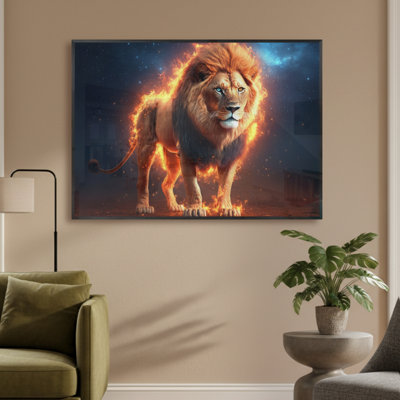 Single Picture Frame LED Illuminated Wall Art Wall Art on Glass / Aluminium