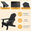Adjustable Adirondack Chair With Cup Holder-408513653