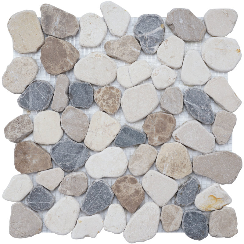 Carreau de mosaïque de pierre et de marbre River Rock, Canyon