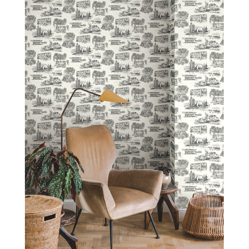 Rouleau de papier peint L 27 pi x l 27 po, Noir