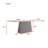 Cherline Modern Rectangular Dining Table with Marble Top & Textured Geometric Pedestal Base