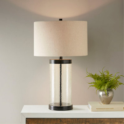 Lampe de table en verre