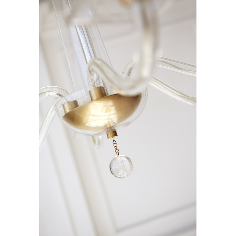 Chapman & Myers Robinson Chandelier, 30.25" H x 32" W x 32" D, Antique Brass