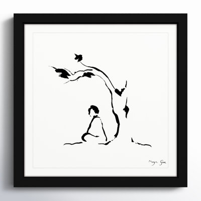 Risette Meditation Under Tree Framed Print