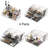 Makeup Cosmetic Organizer Storage Drawers Display Boxes Case With 12 Drawers(Clear)