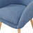 Charlie Wingback Sherpa Armchair with Solid Wood Legs-1106569847