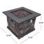 STONEWALL 32” SQUARE PROPANE FIRE PIT.