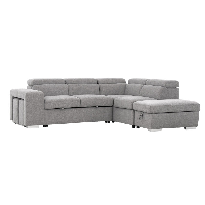Canapé-lit modulaire avec rangement à droite 105 po Sutton