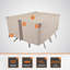 Housse pour ensemble de table et chaises de patio Moderne / L 100 po x l 70 po x H 35 po Modern Leisure Monterey-1284249997