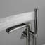 Robinet de baignoire autoportant en laiton avec douche à main-133946348