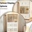 Portable Wardrobe Closet Storage Organizer for Clothes, 9 Magnetic Doors, 9 Cubes & 1 Hanging Rod, Wardrobe Storage Cabinet