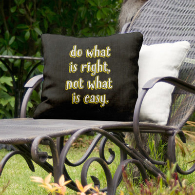 Coussin décoratif intérieur/extérieur right do what is