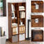 Étagère de rangement à 5 niveaux et 5 cubes – Style rustique brun rétro
