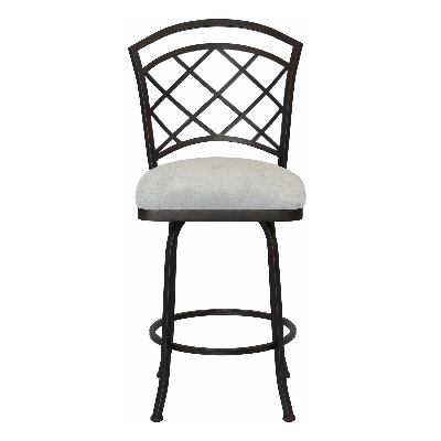 Tempo Furniture Belmont Swivel 26" Counterstool Counter Stool Pebblestone & Sonoma Seagray Fabric