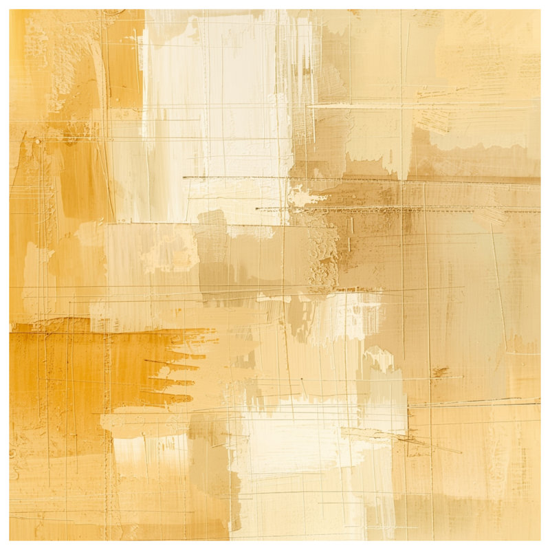 Beige Abstract Brushstrokes Comforter, Queen