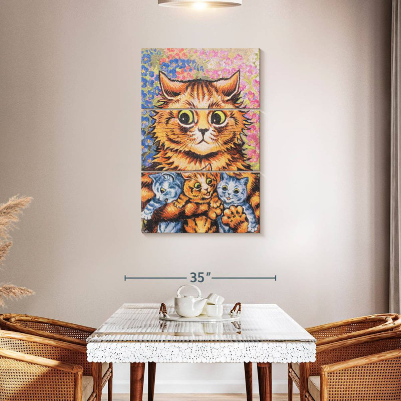 Brampt, un chat avec ses chatons