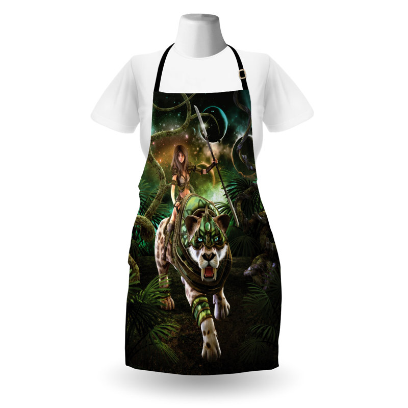 No Pattern Bib Apron