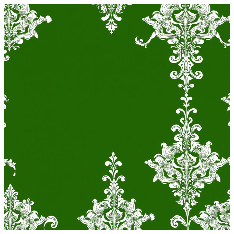 Édredon en damas vert, Twin