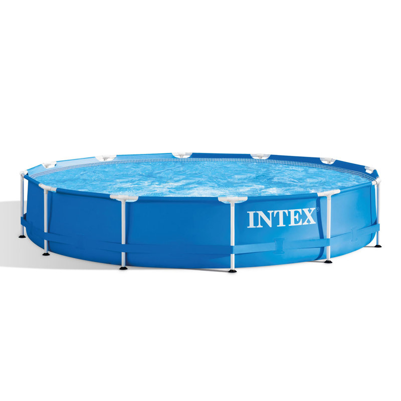 Steel Round Frame Set Pool 30'' H x 144'' W x 144'' L