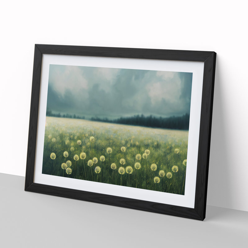 Dandelion Field Vol.4 - Framed Print, Black, 25cm H x 34cm W x 2cm D