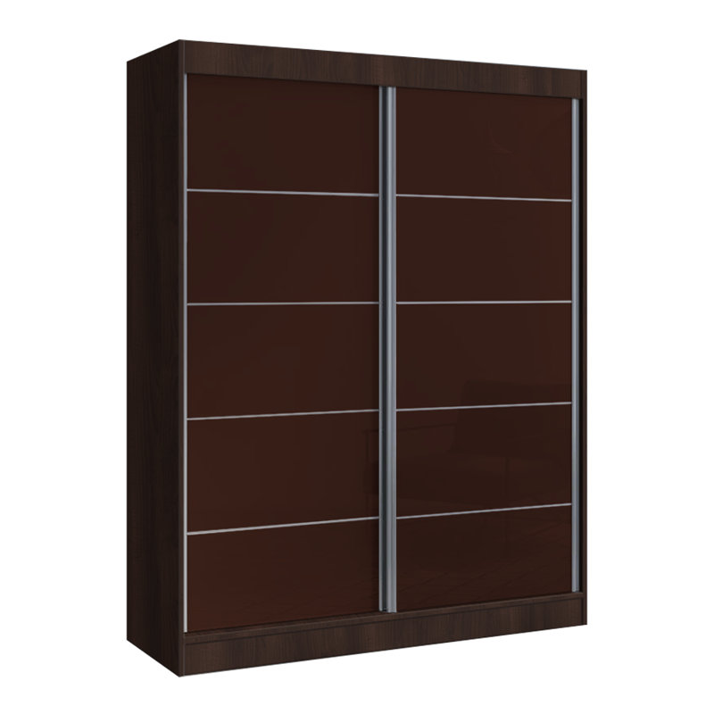 Armoire Charlisha, H 80 po x l 47 po x P 25,5 po, Brun