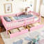 Lit plateforme rose TG-130165118-130165119