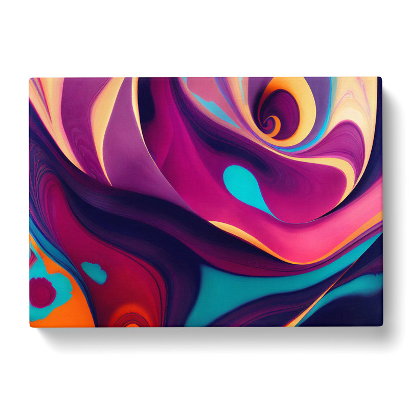 Marbling Art Vol.7 - Wrapped Canvas, 35cm H x 50cm W x 3cm D