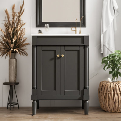 Meuble-lavabo élégant 24 "avec lavabo suspendu