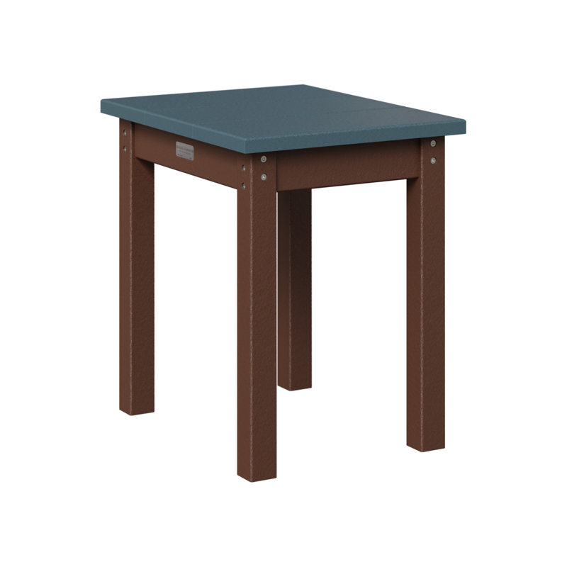 Berlin Gardens Economy End Table, Slate, Chocolate Brown